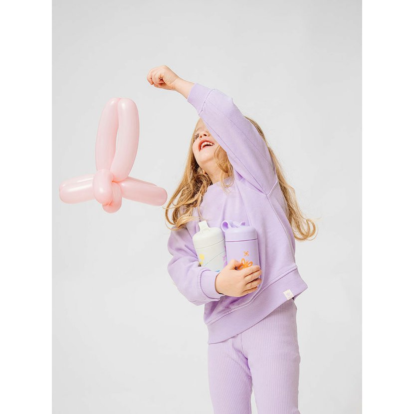 Detská fľaša EQUA Buterffly, 400 ml so slamkou